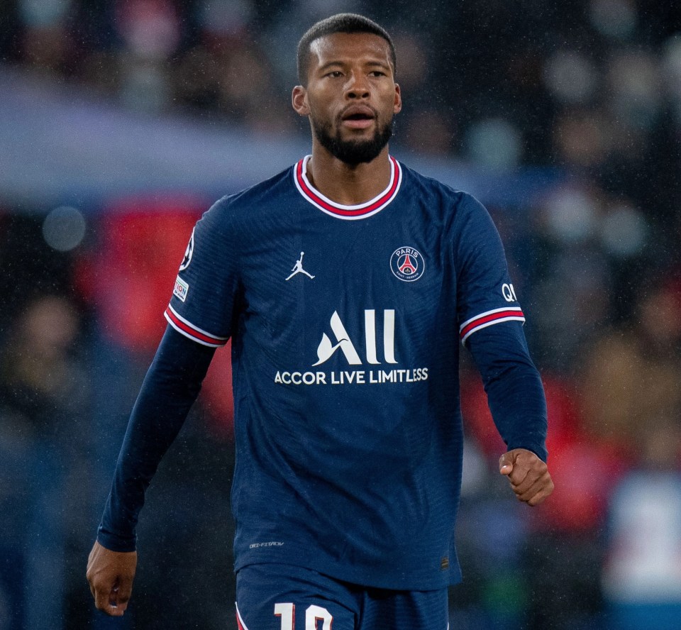 Georginio Wijnaldum looks set to leave PSG to join Roma on loan