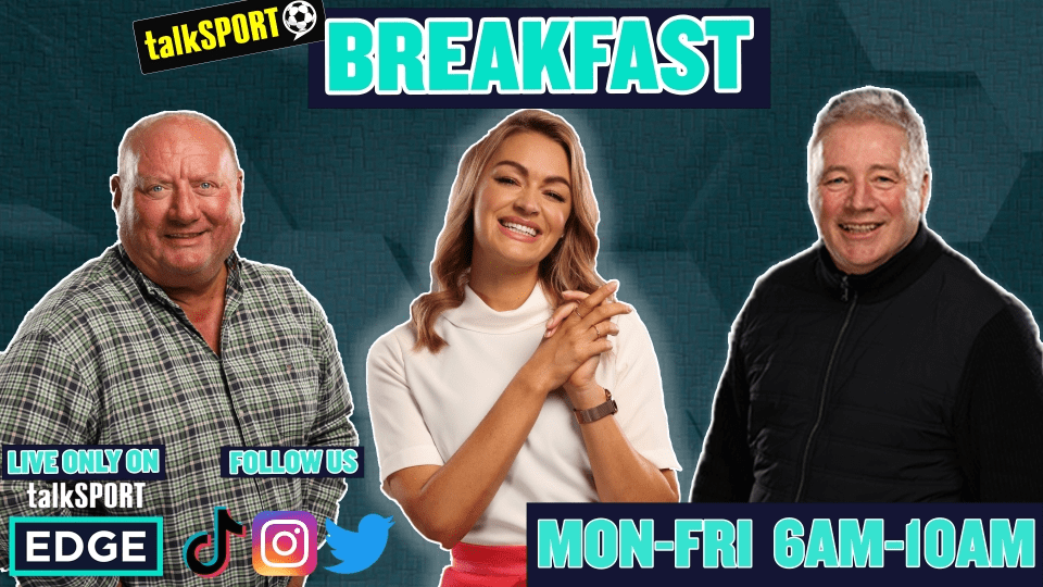 You can watch talkSPORT Breakfast LIVE on EDGE