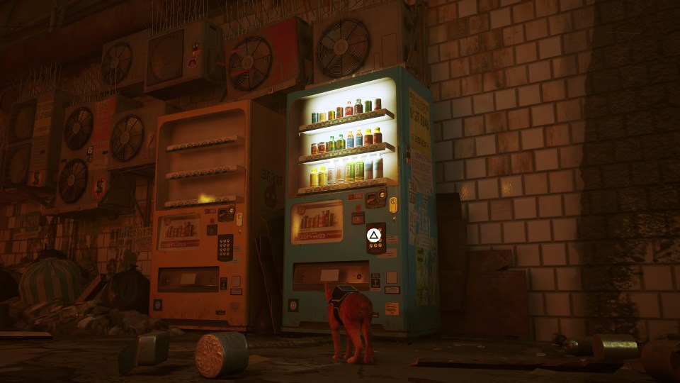 A vending machine in Stray