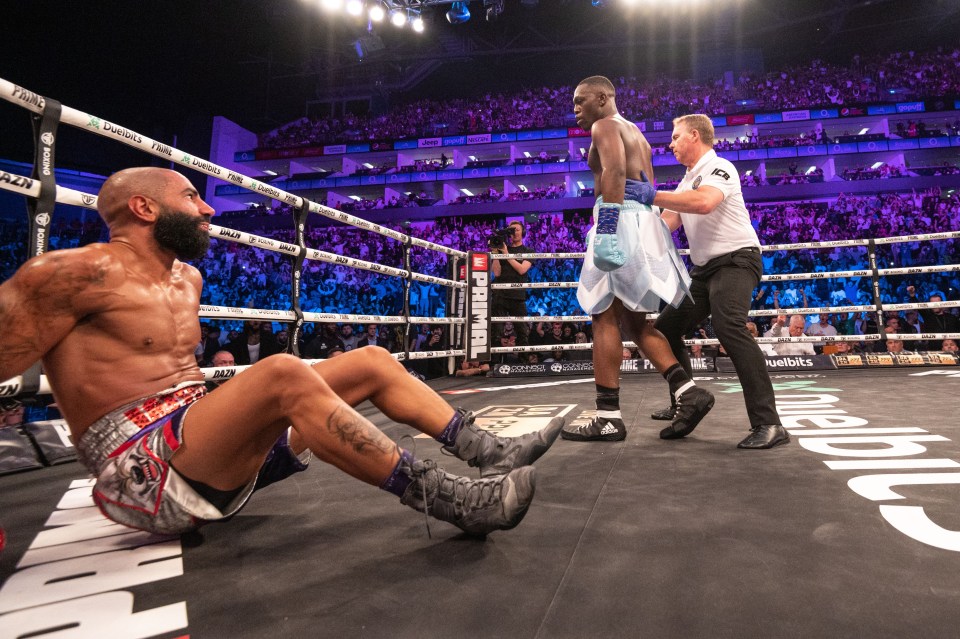 Fousey was beaten in round three by Deji