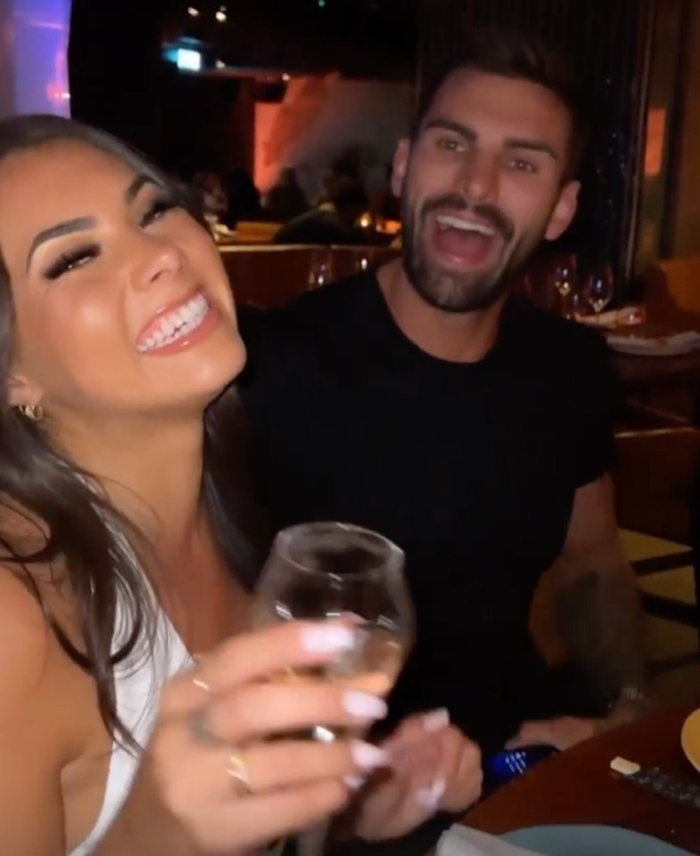 Paige and Adam were among the stars at Tasha Ghouri’s birthday last night