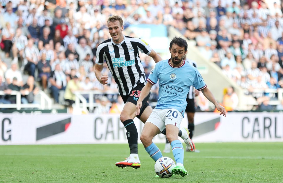 Bernardo Silva came to Man City's rescue with as he saved a point at Newcastle