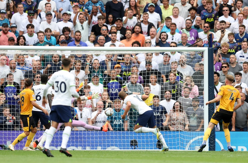 Kane opened the scoring with a second half header