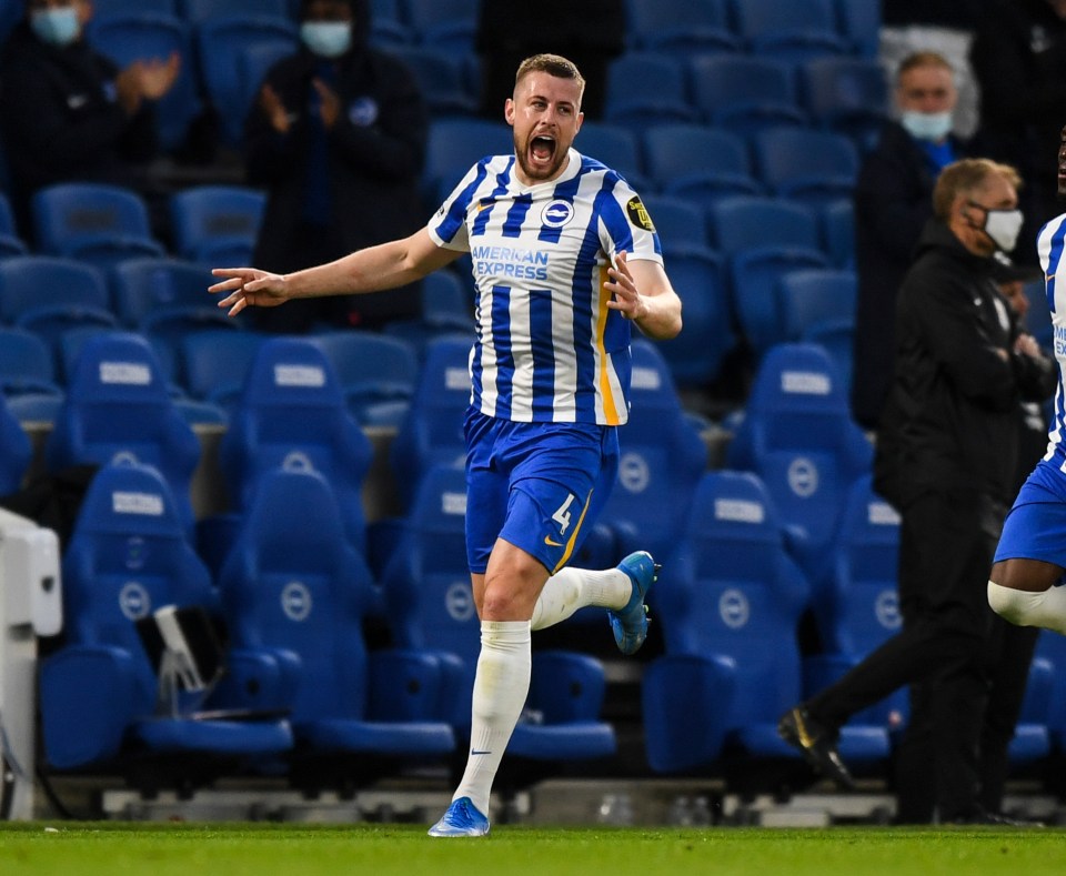 Adam Webster of Brighton is a target for Chelsea