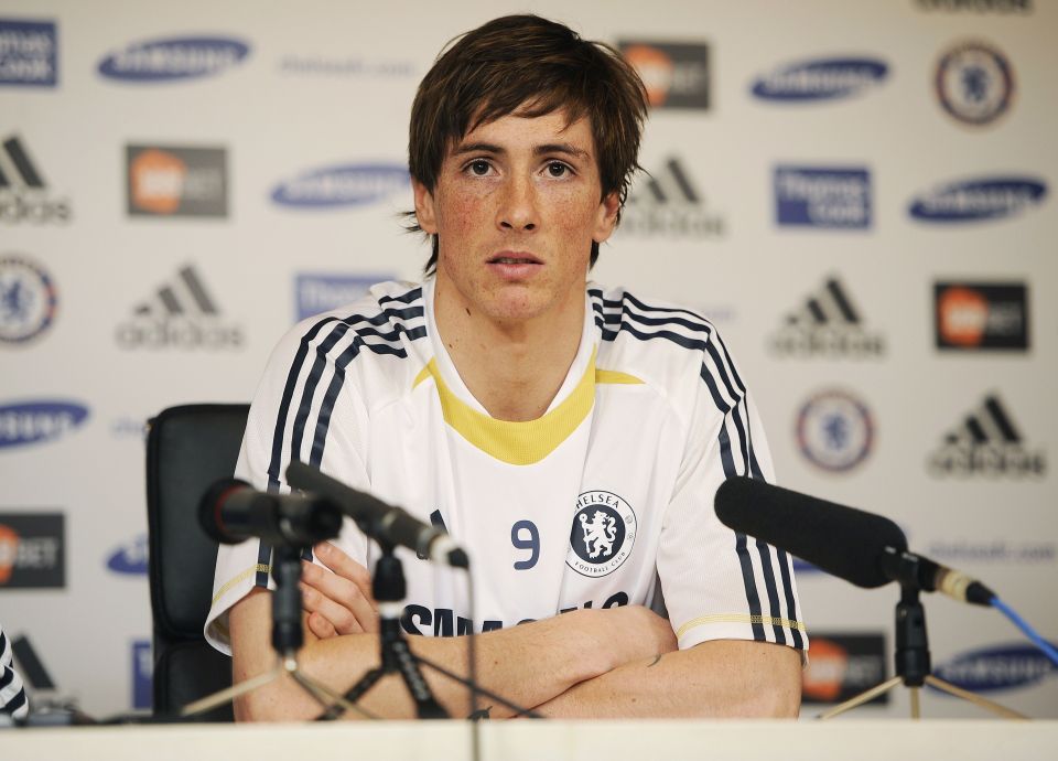 Fernando Torres endured a torrid time at Stamford Bridge