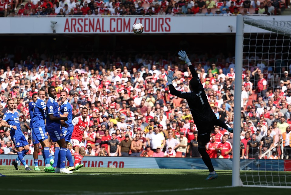 Jesus scored his first Premier League goal in superb style