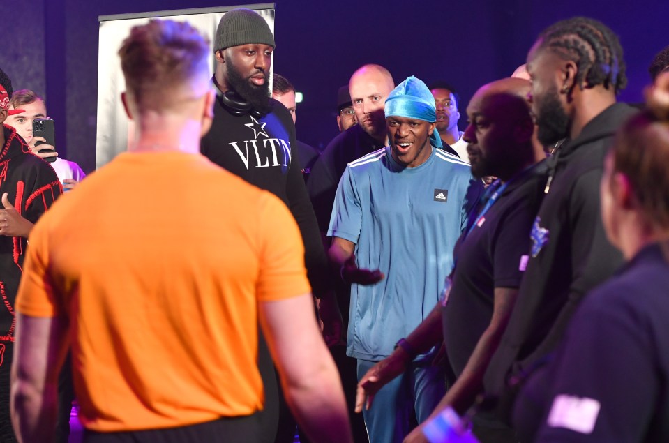 KSI and Joe Weller exchanged words on Friday