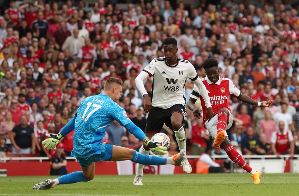 Fulham goalkeeper made a number of important saves on his return to the Emirates