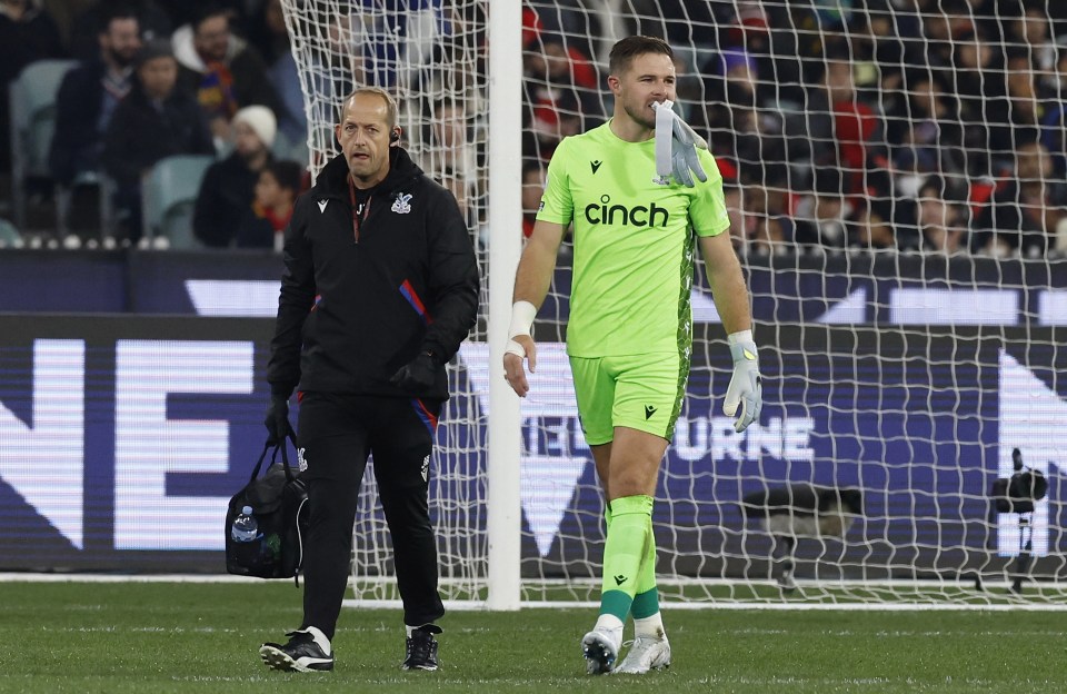 Butland broke his hand during a pre-season friendly against Man Utd