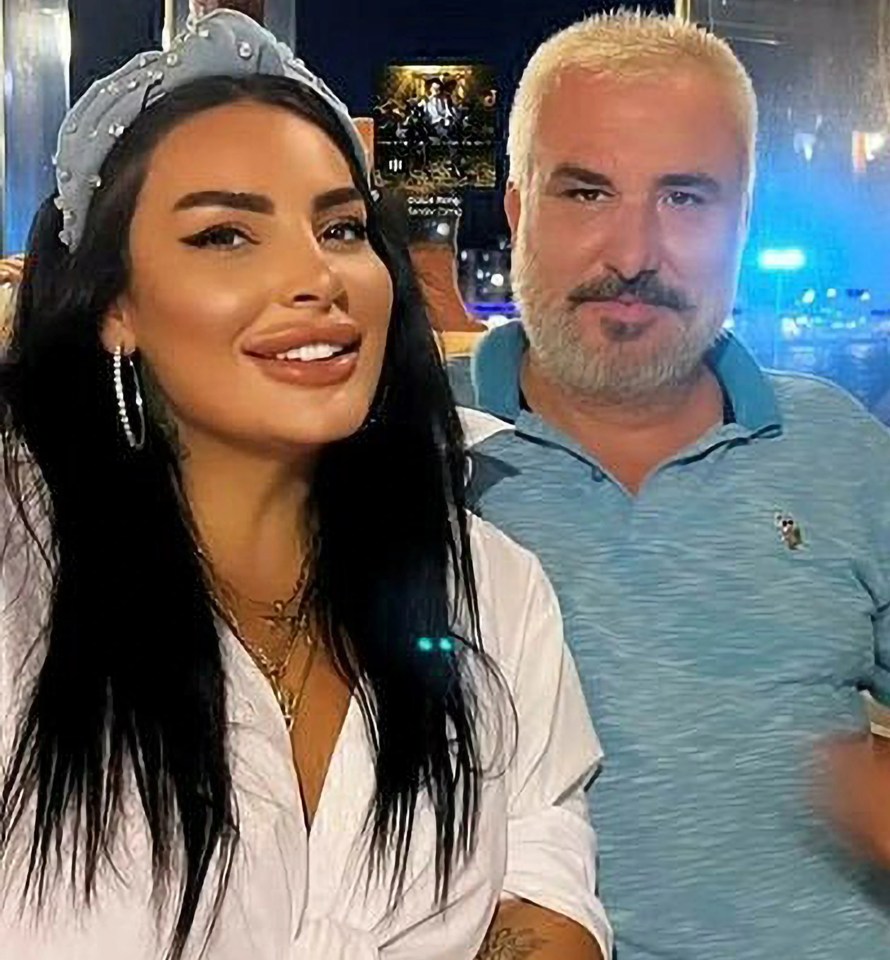 Mehlika Derici, 35, poses with her boyfriend Selcuk Cetiner, 41, who would allegedly throw her and himself off a cliff