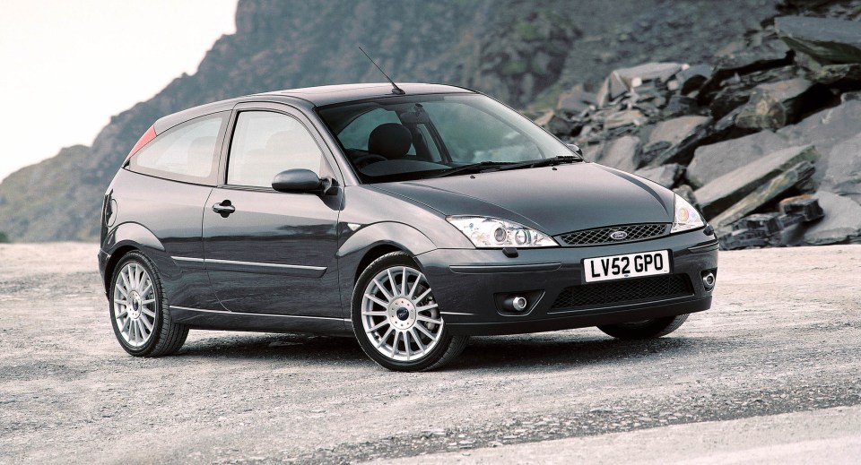 Ford’s Focus from 1999 sold 2.1million motors – pictured the 2002 Focus ST170