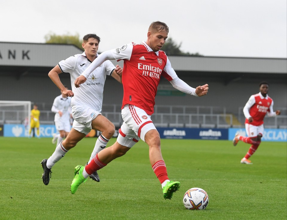 Emile Smith Rowe got 45 minutes under his belt as he builds his fitness