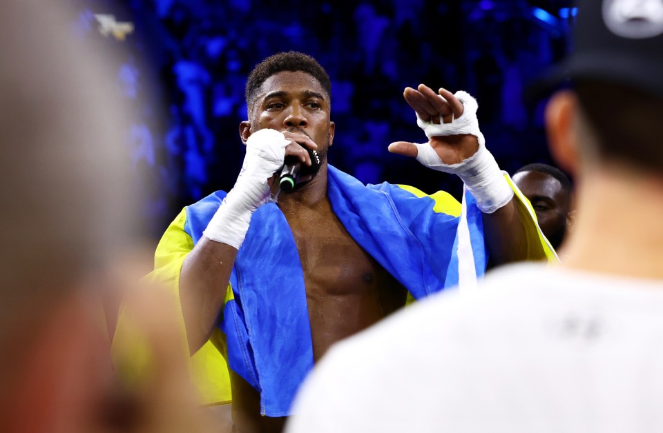 Anthony Joshua delivered a bizarre speech after his loss to Oleksandr Usyk