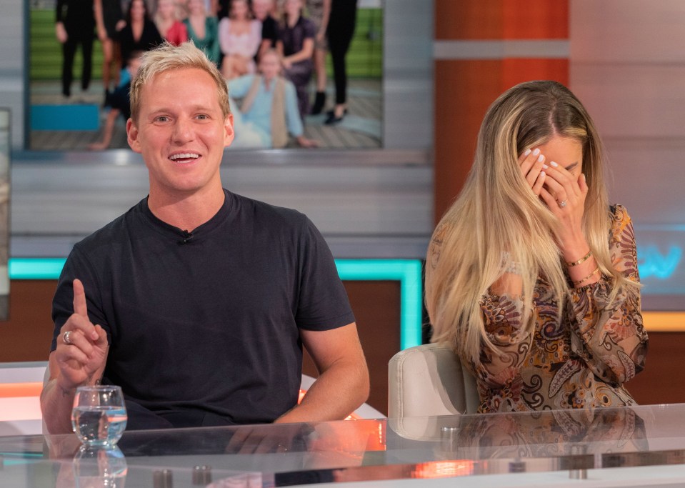 She stunned fiance Jamie Laing by revealing their wedding date live on TV