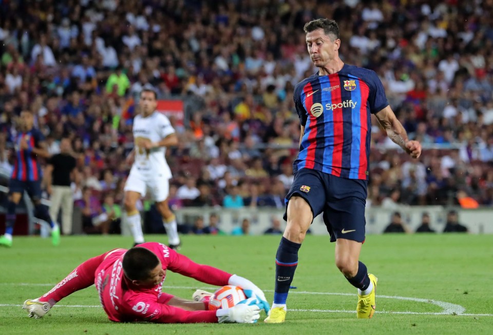 Robert Lewandowski also scored on his home debut, and provided two assists