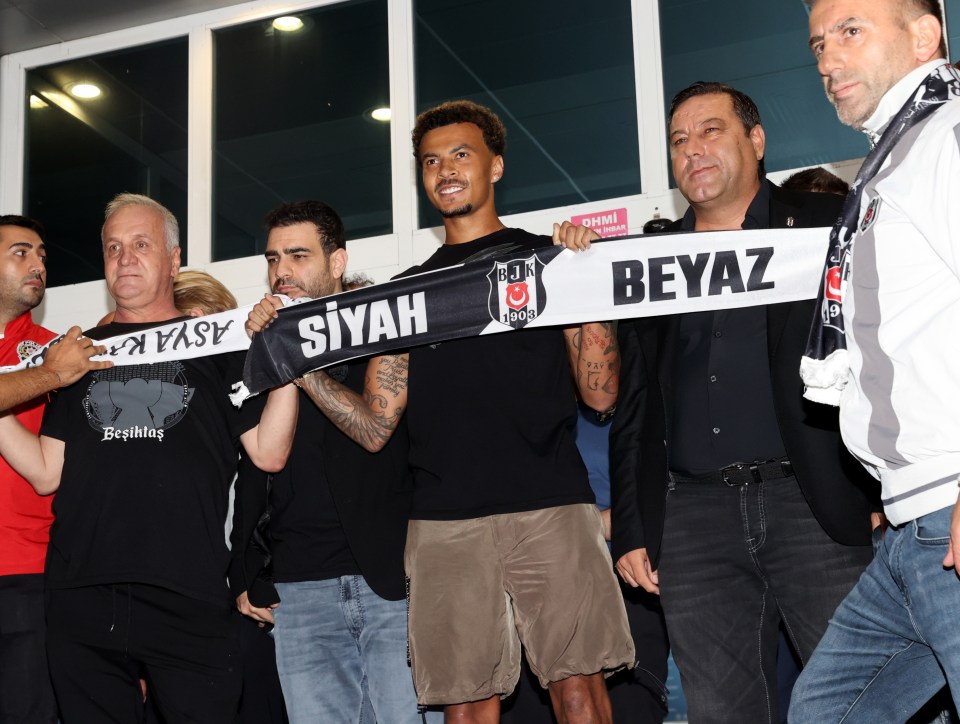 Dele Alli was unveiled as a Besiktas player after completing a loan move