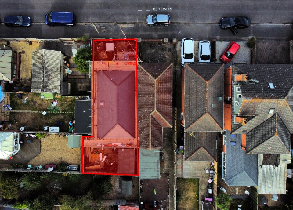 The company behind the home construction – highlighted in red – claim they have done nothing illegal