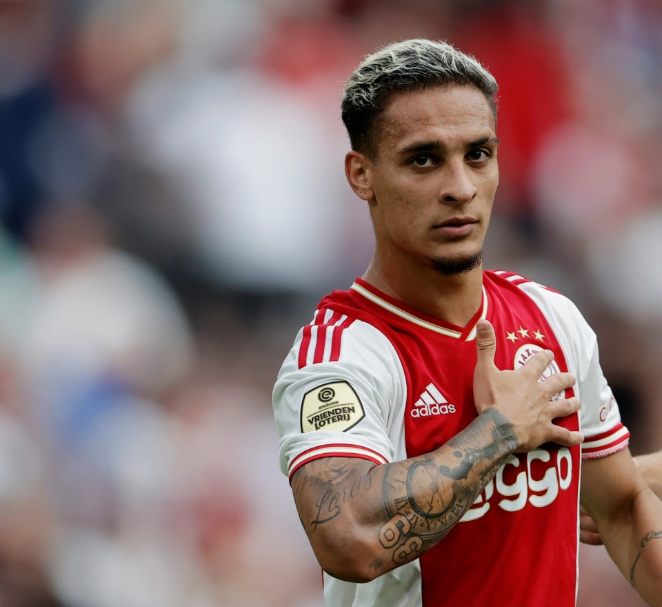 Ajax star winger Antony has been a target of Man Utd boss Ten Hag