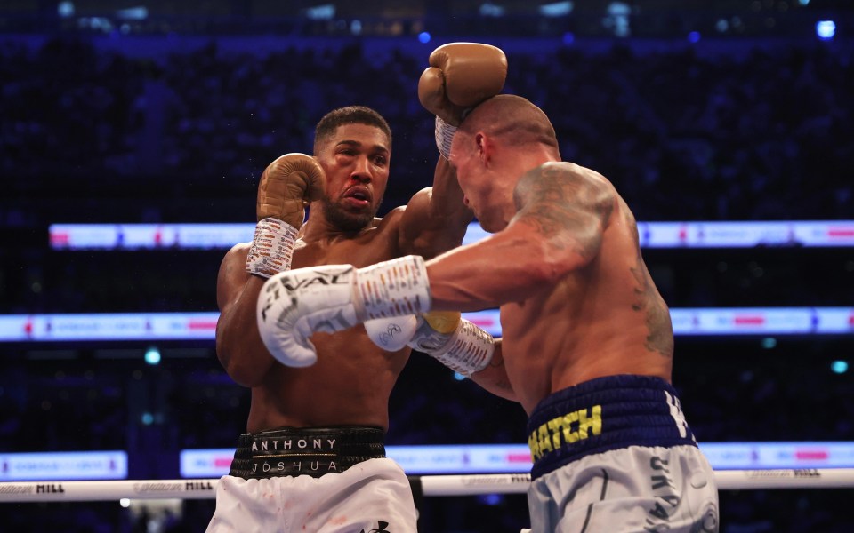 Anthony Joshua was beaten by Oleksandr Usyk last September