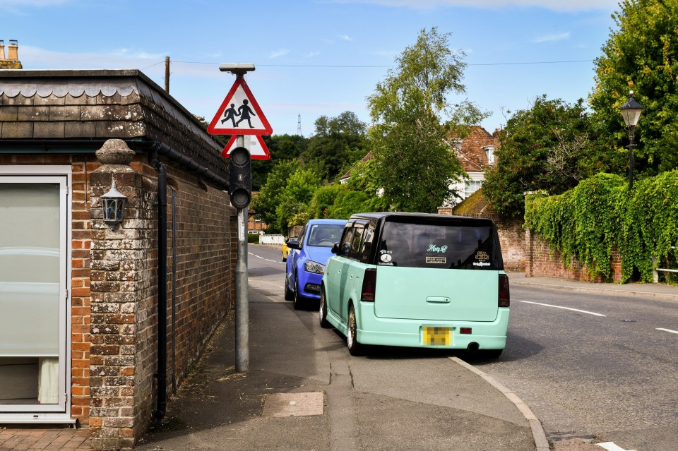 Cars mean pushchairs and mobility scooters struggle to get past