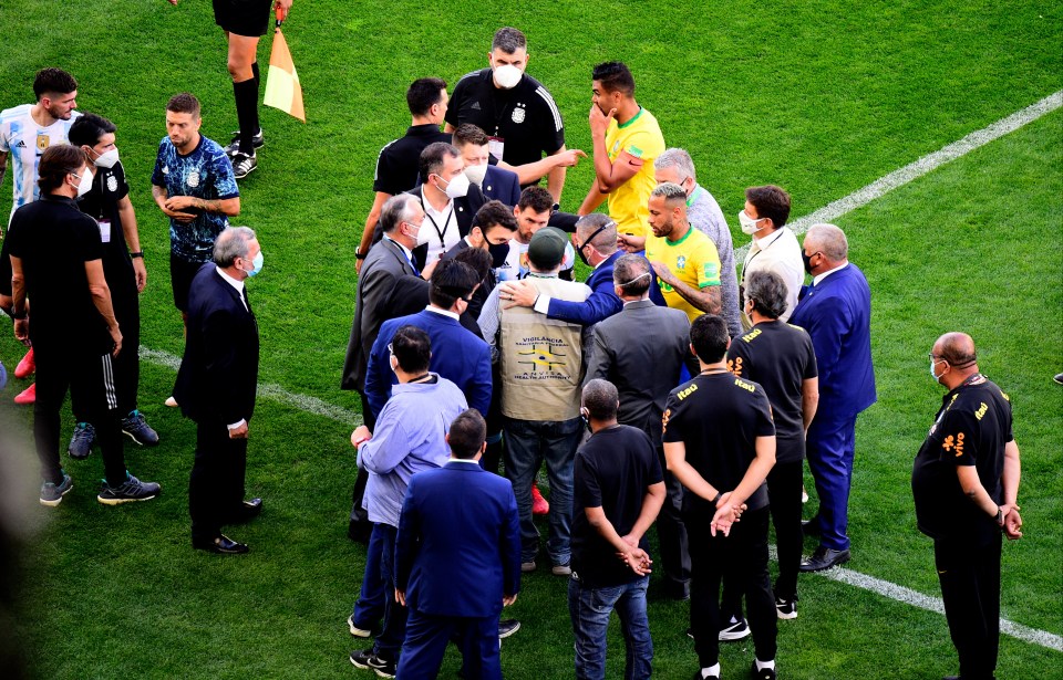 The initial match was abandoned when health officials stormed the pitch last year