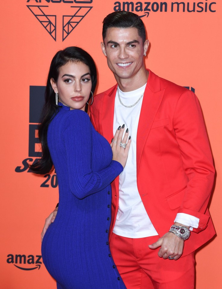 Georgina Rodriguez is likely to be cheering on partner Cristiano Ronaldo against Liverpool