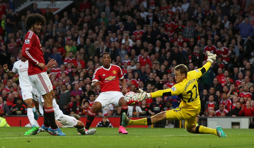 Anthony Martial scored his famous goal against Liverpool on his United debut