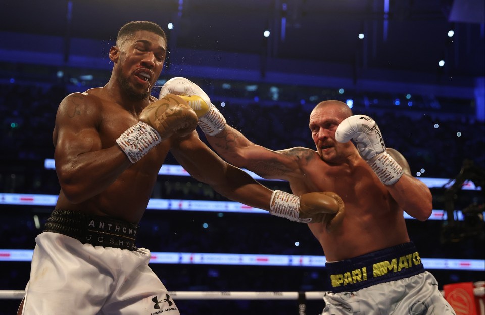 Anthony Joshua was beaten by Oleksandr Usyk in September