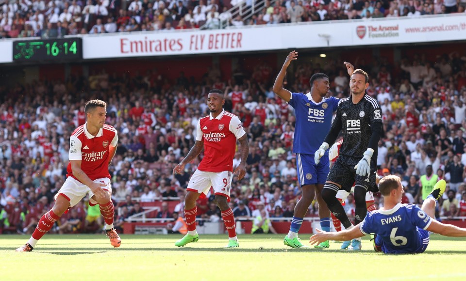 Danny Ward dropped the ball to give Granit Xhaka an easy tap-in