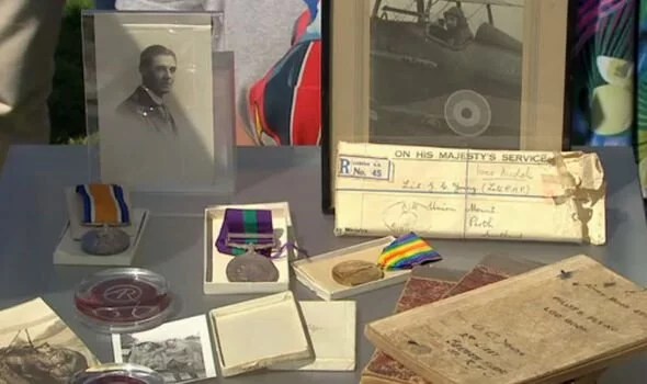 He brought in his grandad's WWI memorabilia