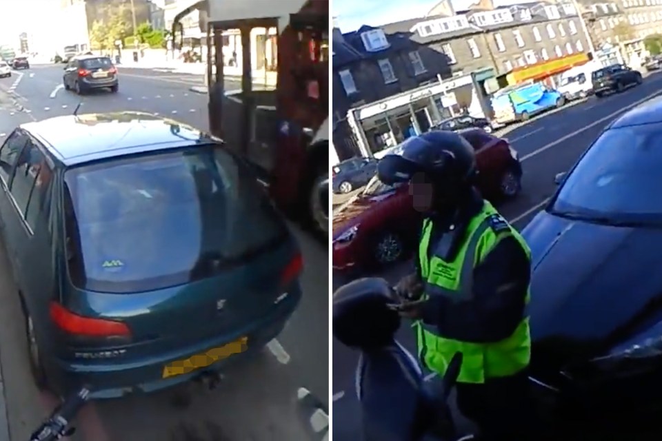 This Peugeot driver said he was on a delivery and couldn't park anywhere else