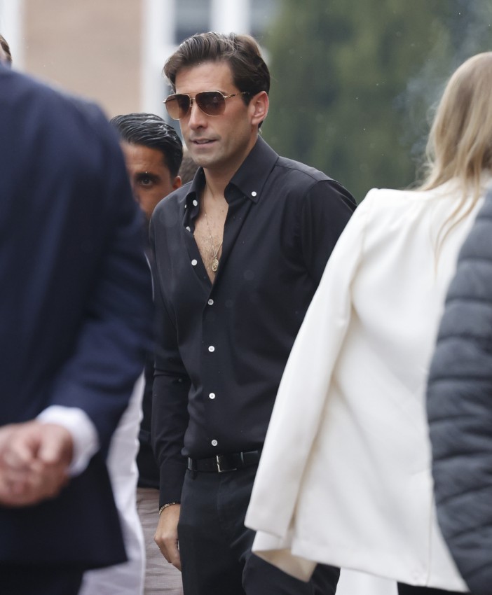 Arg was also seen arriving to pay his respects