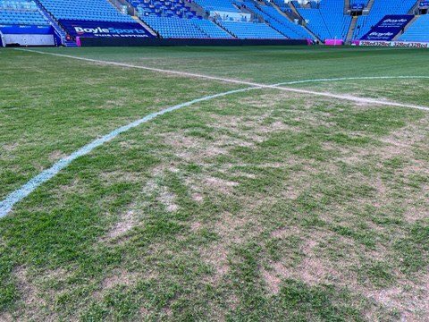 Coventry City's pitch has been deemed unplayable