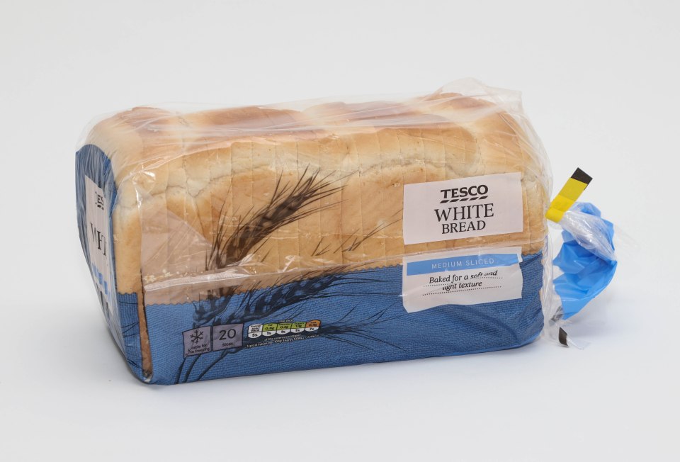 Tesco white bread won our competition