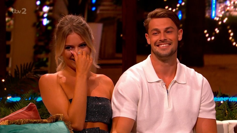 Host Laura asked Tasha and Andrew about their bedroom antics since leaving the villa