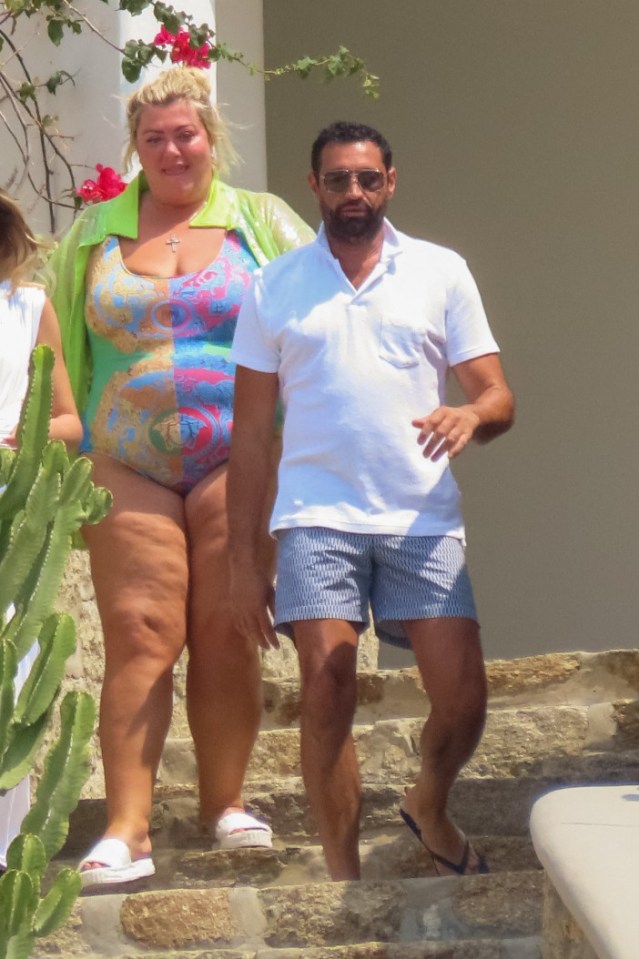 Gemma Collins enjoyed the Greek sun with her boyfriend Rami Hawash in Mykonos