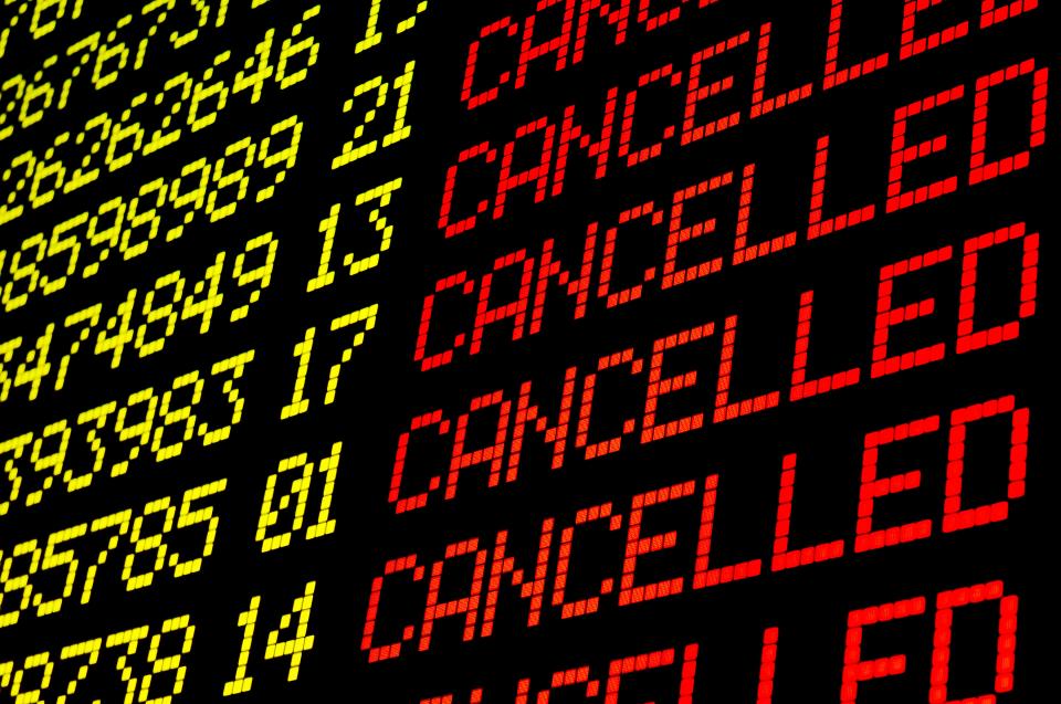 Early flights and nonstop routes are two easy to reduce your chances of cancelled flights