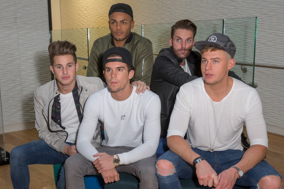 Aaron, back right, joined Geordie Shore in 2014