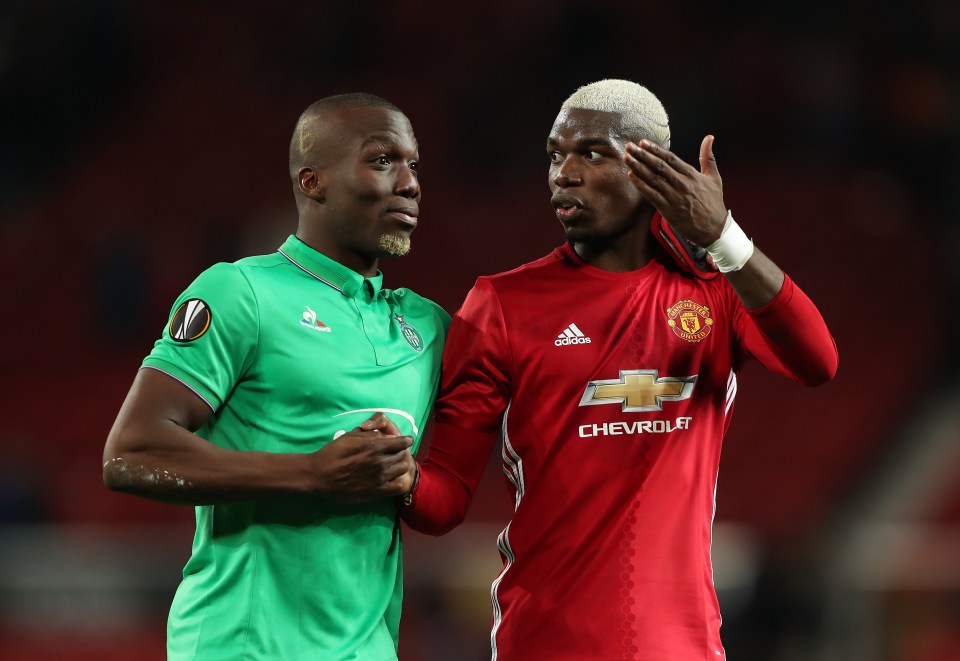 Paul and Florentin Pogba were on opposing sides in the Europa League in 2017, when Manchester United played against St Etienne