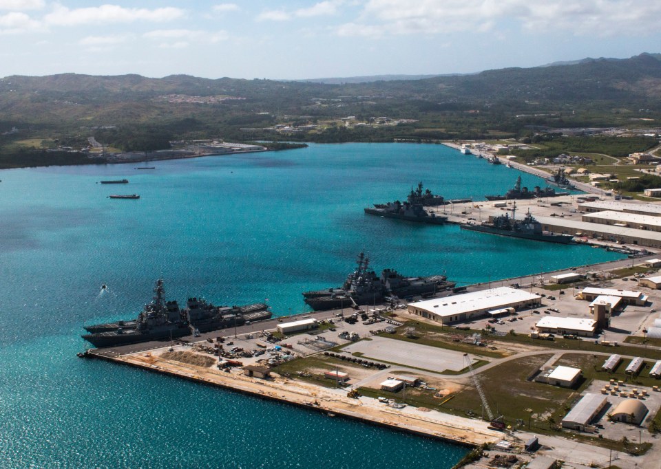 China could launch attacks on the US Naval base at Guam as well as air bases in Japan