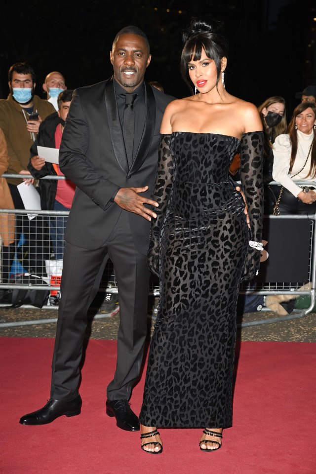 Idris Elba ran screaming from a steamy shower romp with Sabrina Dhowre when they were ambushed — by a bat