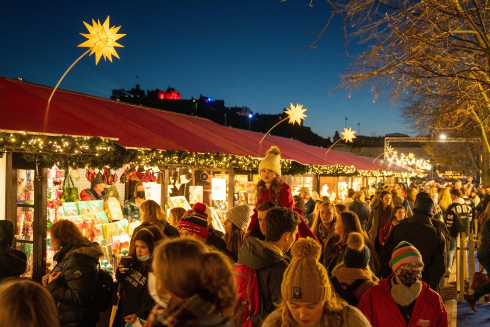 Edinburgh’s Christmas market has a new location this year