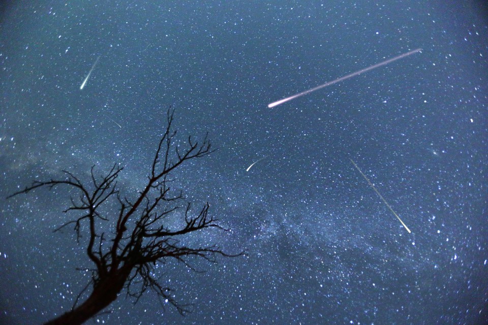 The best of the meteor shower was visible on Friday night and Saturday morning but it will carry on its stunning display through the weekend