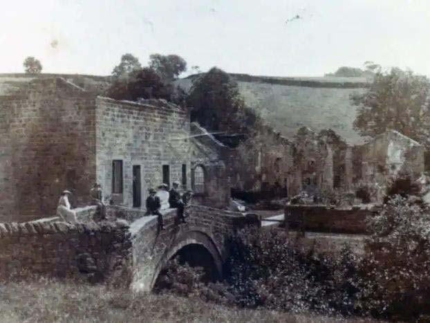 The ancient village was flooded over during construction of the Baitings Reservoir around 70 years ago