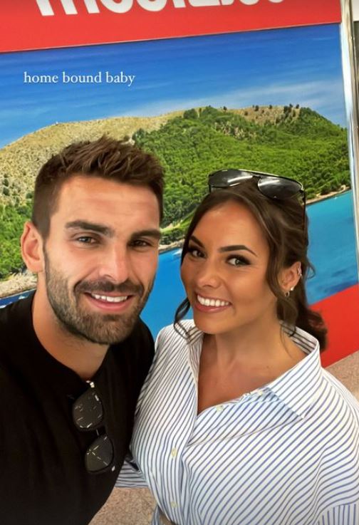 Adam and Paige returned home from the villa this week