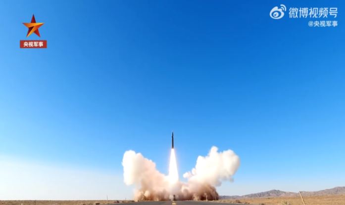 Chilling footage captured the live-fire launch of the hypersonic missile