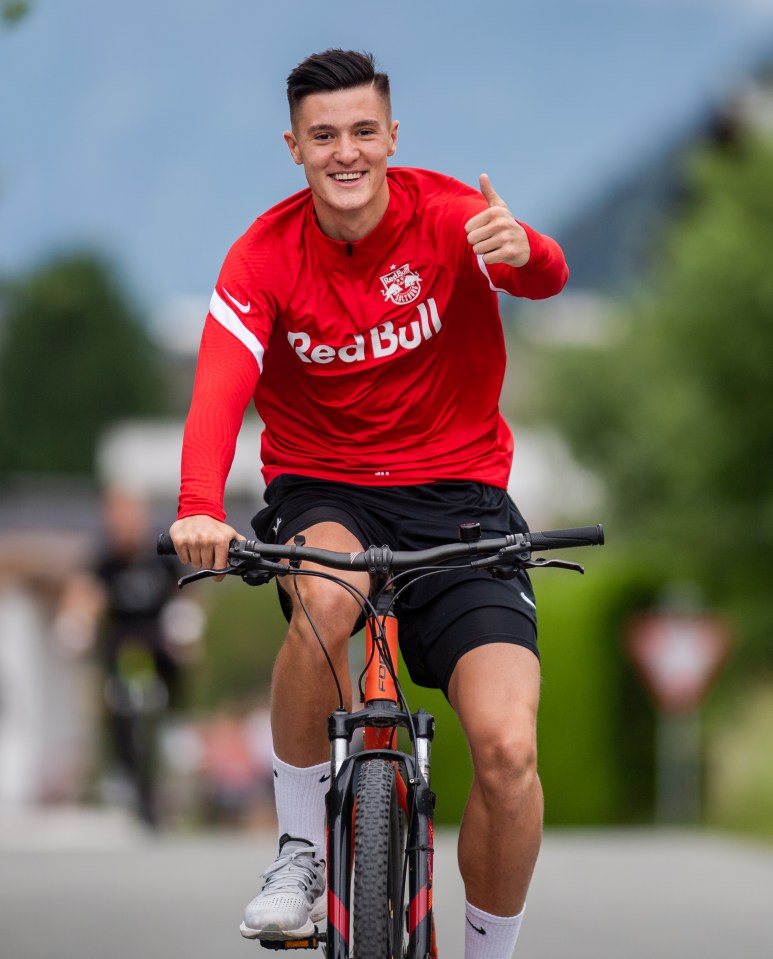 RB Salzburg striker Sekso is on his bike to RB Leipzig