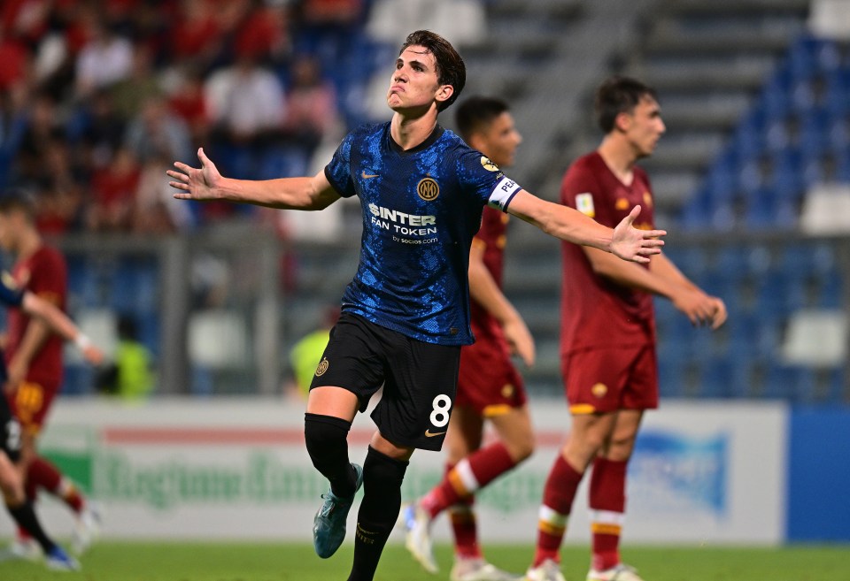 Casadei is the jewel of Inter's youth team and a goal threat from midfield