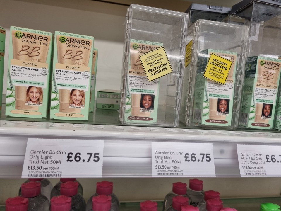 Nathalie Westgate tweeted the photo above in outrage at Tesco's security tags