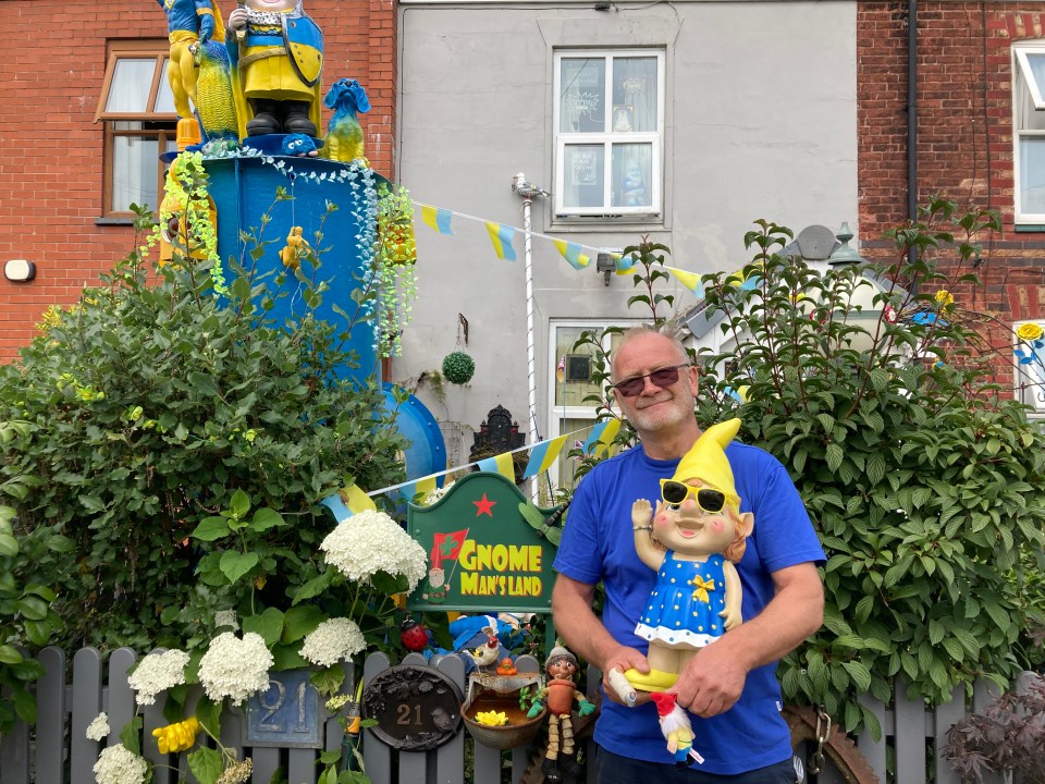 Derek Woodacer outside his home in Mosley Common